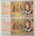 AUSTRALIA 1966 . ONE 1 DOLLAR BANKNOTES . COOMBS/WILSON . CONSECUTIVE PAIR . FIRST PREFIX AAA